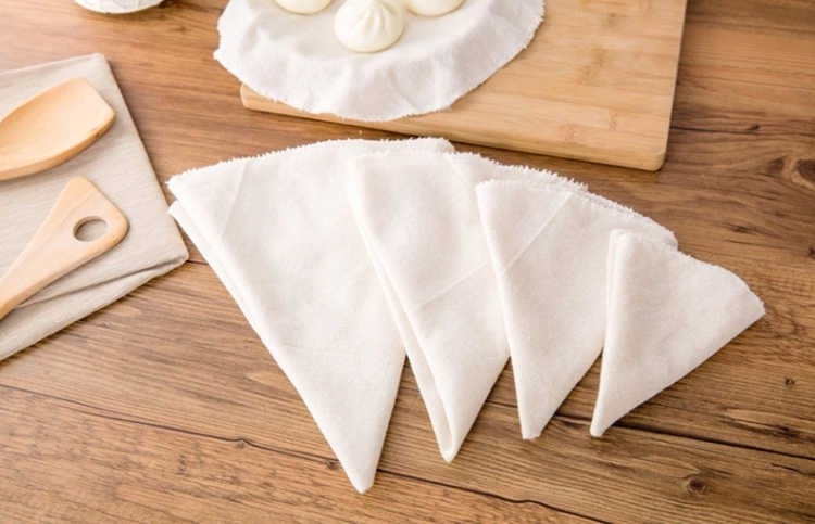 纱布笼布蒸锅棉纱布垫布cm棉布糯米饭蒸笼米皮蒸 22cm(食品级不粘)5片