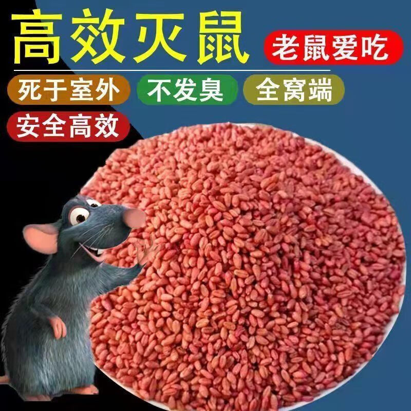 新型驱鼠剂鼠药驱鼠药诱鼠饵耗子一窝端家用驱鼠颗粒饵料小麦 小麦粒