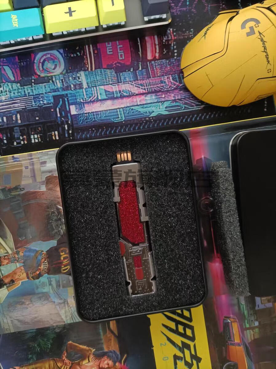 安格里 世宜得relic赛博朋克u盘2077 relic芯片优盘 cos装饰 强尼银手