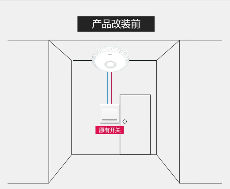 無線遙控 開關面板免佈線220v智能電燈家用雙控 隨意貼臥室電源 配件4