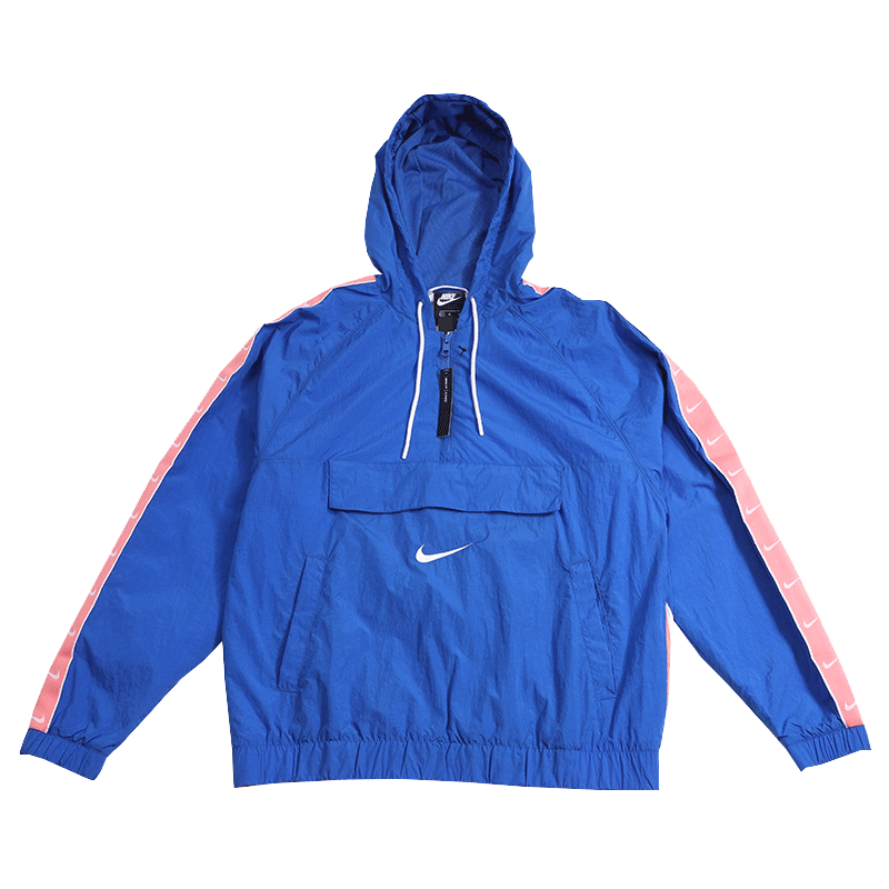 yysport nike耐克男装 新款串标半拉链后背大logo休闲运动夹克外套 cd