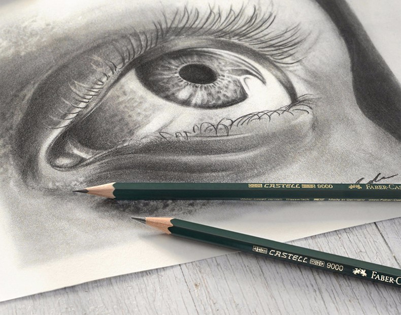 辉柏嘉铅笔2b绘图美术绘画考试素描铅笔速写绘图2b/4b/6b/8b/hb美术