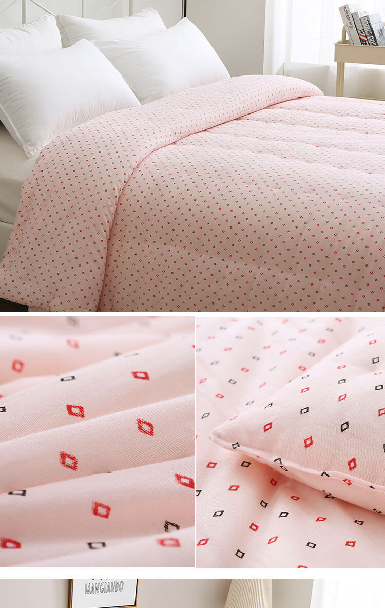 手工棉被子秋冬单双人被芯全棉加厚保暖定做学生被褥2斤棉花被拍下送