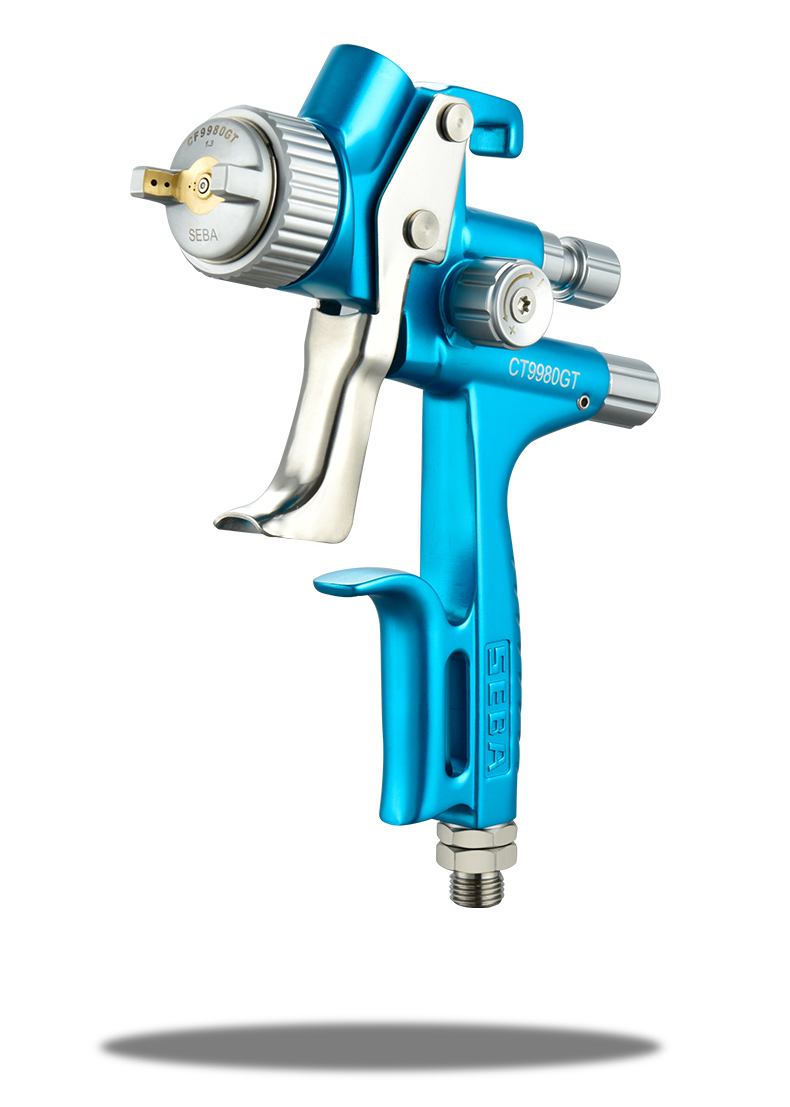 seba喷枪正汽车喷漆抢tt上壶进口钣金油漆喷枪gfg高雾化 原装蓝色gtf
