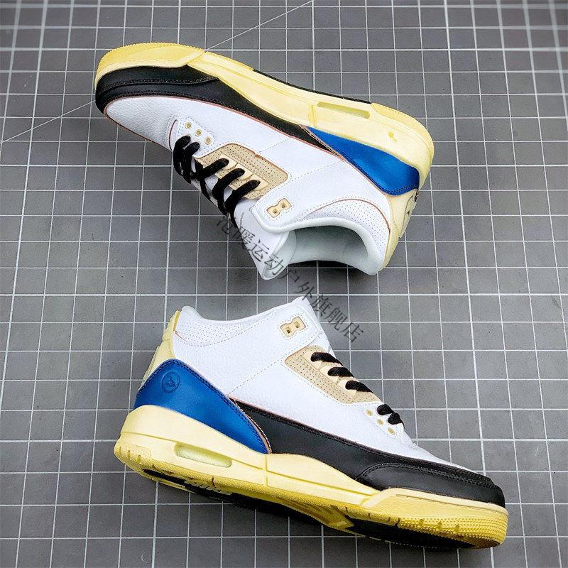 店】fragment design x aj3中帮藤原浩闪电联名潮流气垫男女鞋nike