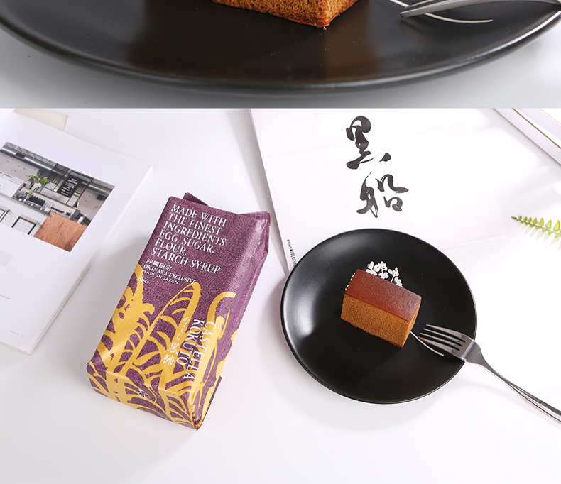 quolofun黑船 日本进口抹茶黑糖麦芽糖浆长崎蛋糕castella300g装宓蝶