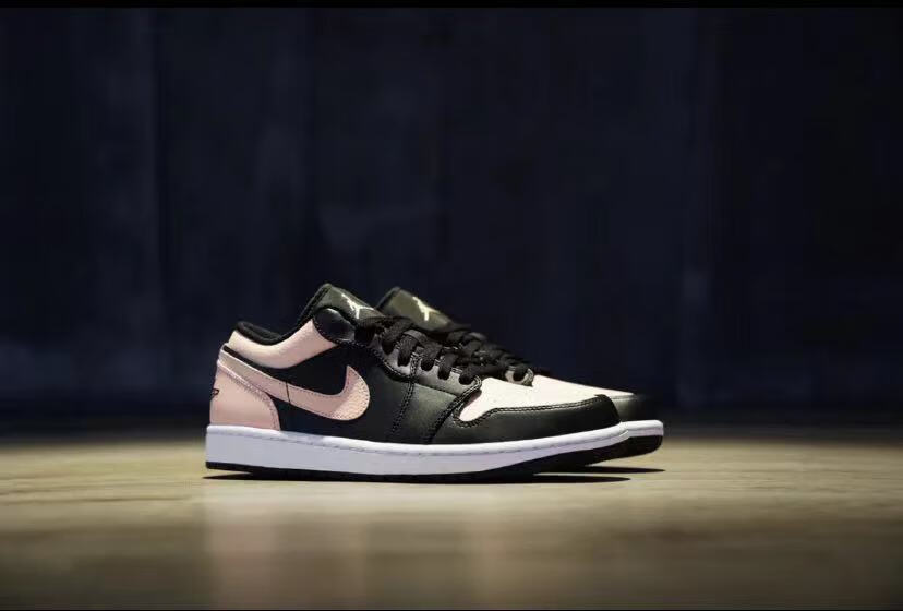 旗舰官方同款aj1 low crimson tint 黑粉脚趾 男女同款 低帮百搭 休闲
