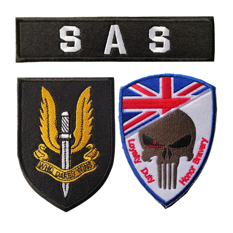 酷否英国空勤团sas臂章包贴徽章军迷个性士气章魔术贴章袖标定制sas