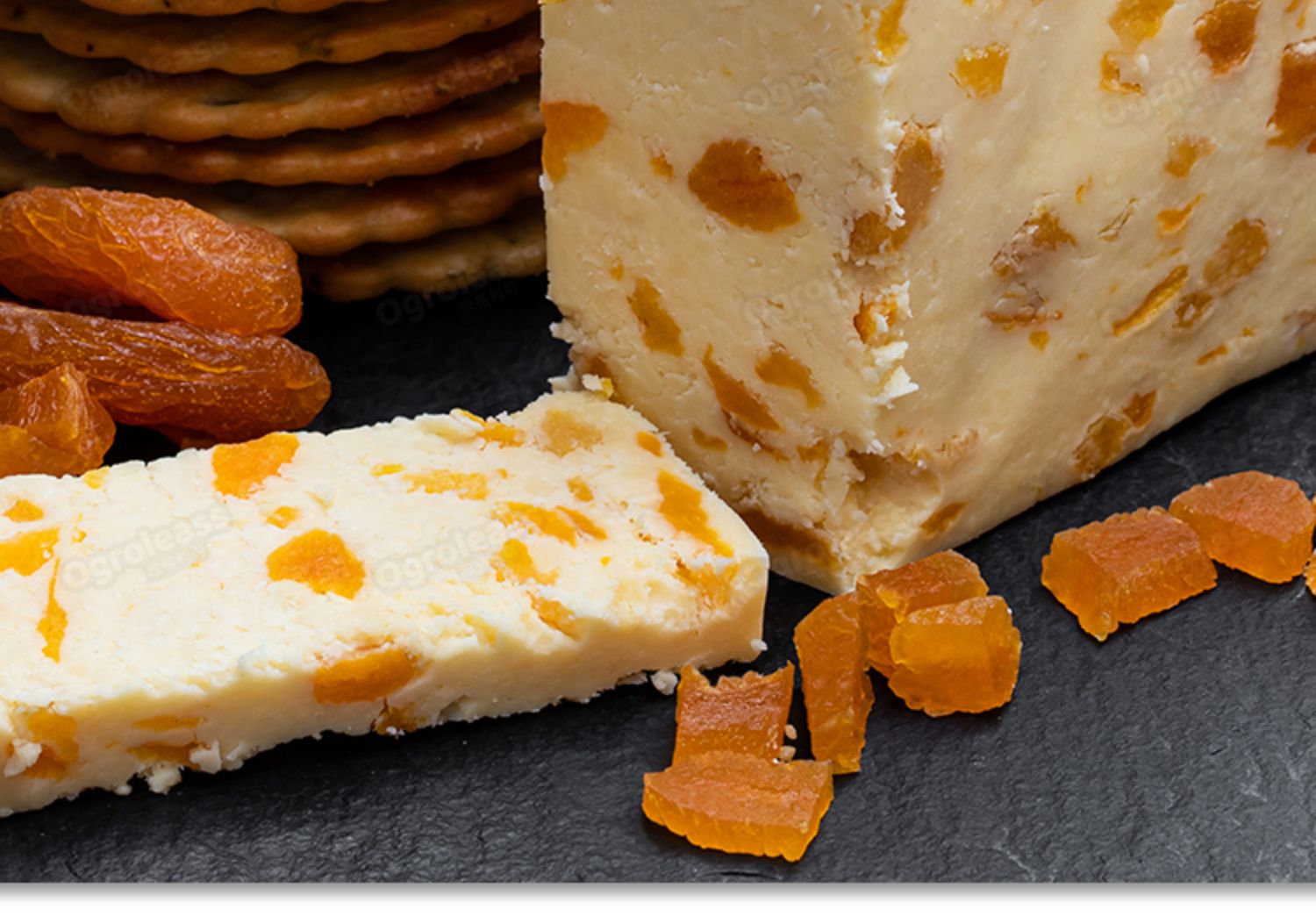 英国甜奶酪杏子果乳酪进口车达切达奶酪块即食蔓越莓芝士 杏子 木瓜芒