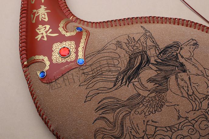 蒙古酒囊 大号酒囊水袋挂件新疆纯羊皮制品蒙古族特色水壶水袋酒壶