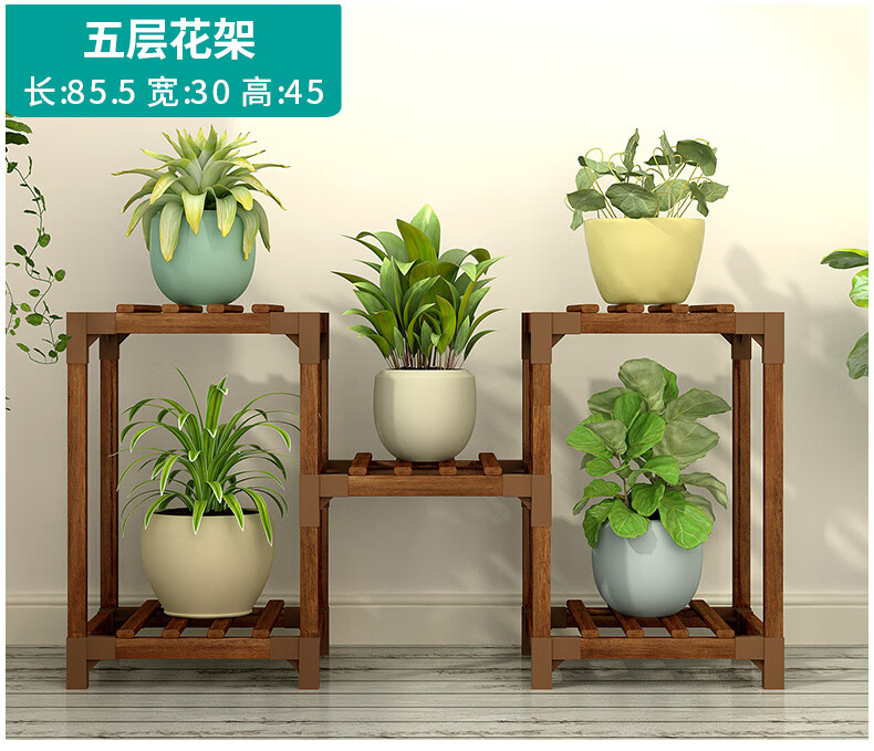 花架子多层室内阳台家用客厅新款实木质落地式绿萝单个花盆架 十一层