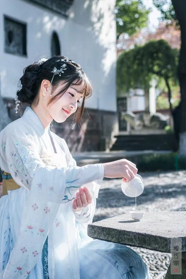 汉服女菩提秒上夏季仙气古装正版女紫色小仙女齐胸襦裙,清新淡雅 妙上