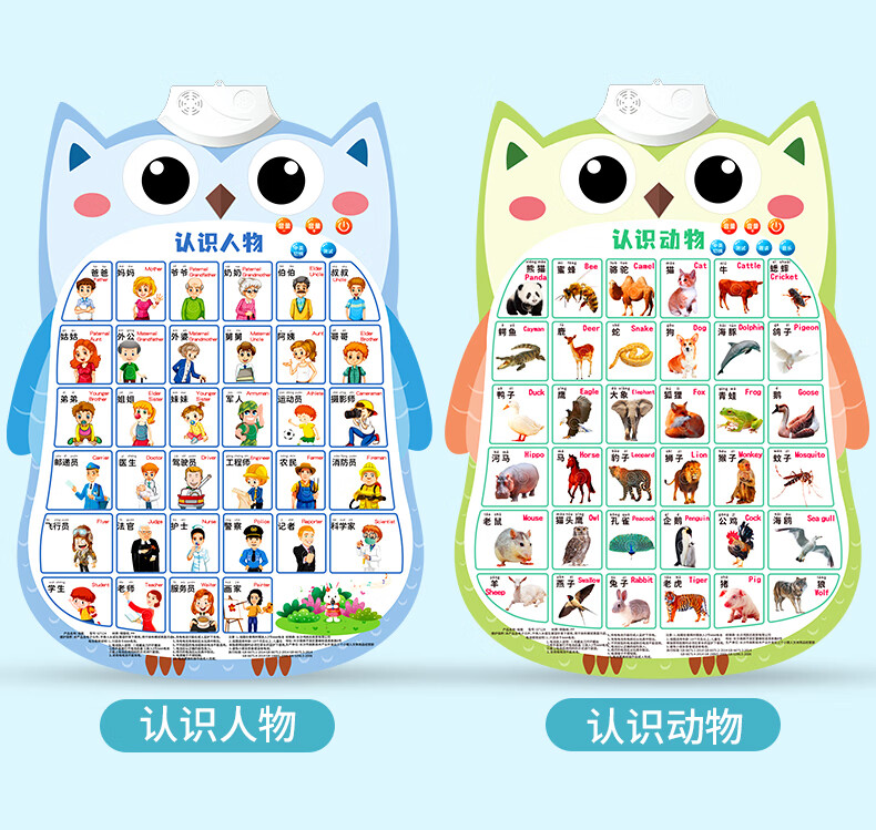 声母韵母整体认读音节表有声挂图 有声早教挂图宝宝识字启蒙拼音学习