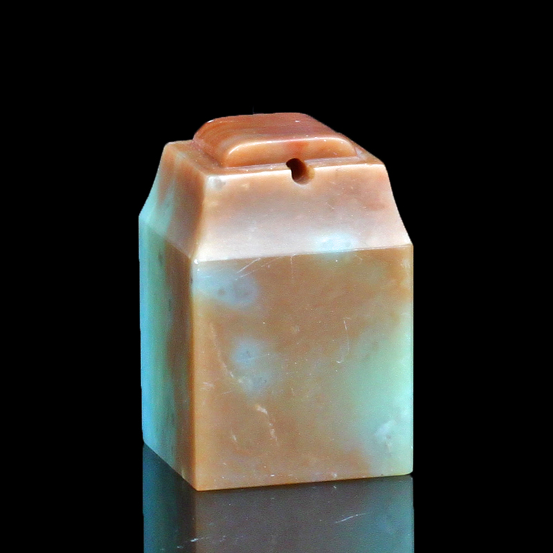 传玺 孤品012772:天青石覆斗钮方章-2.4*2.4*3.