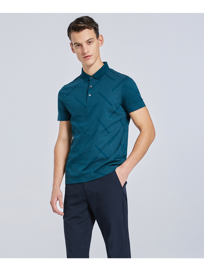 劲霸男装 k-boxing 短袖polo衫男夏季男士商务休闲翻领t恤男正装htka