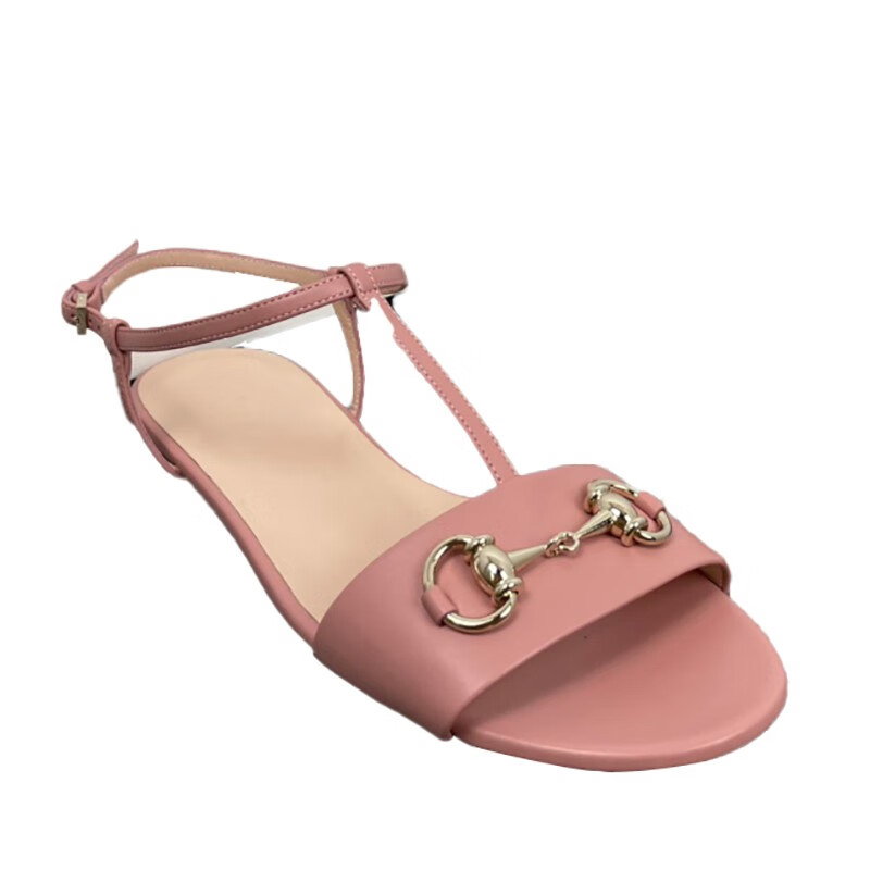 买手代购gucci古驰粉色女士凉鞋at粉色系意码355