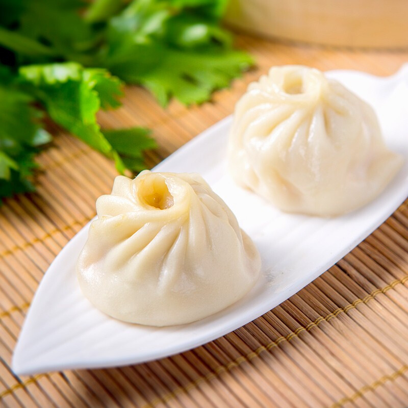 知味观笋丁猪肉小笼包500g20只早餐点心生鲜面点手工包子馒头早点虾仁