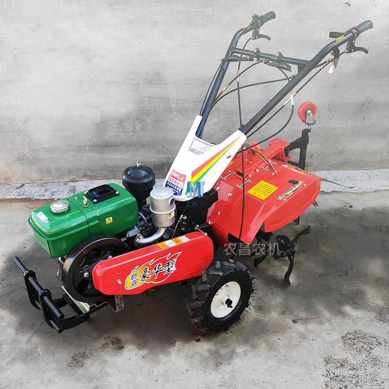 新款四驱微耕机农昌四驱微耕机柴油机新型旋耕机水旱两用小型多功能