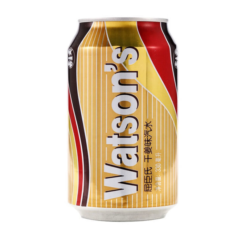 屈臣氏(watsons)汽水 鸡尾酒配料干姜味苏打水330ml *24听北京 330ml*