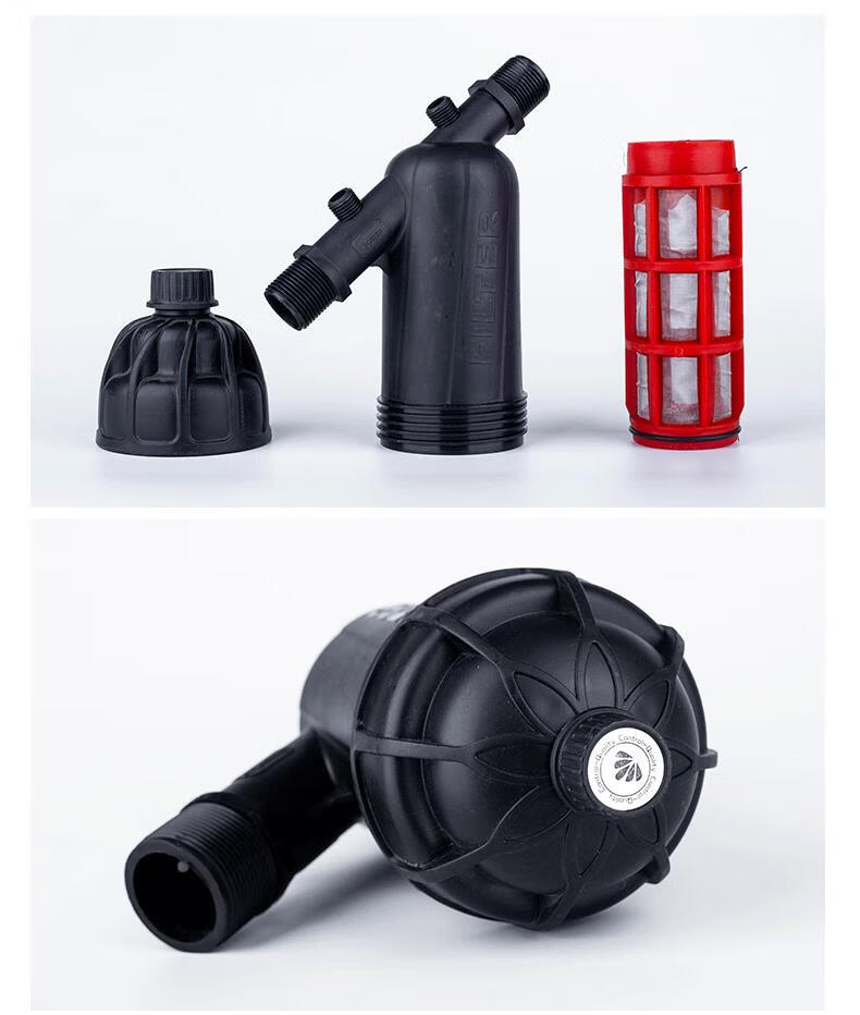 大棚滴灌系统农用灌溉叠片网式过滤器可折洗农业微喷设备园林喷灌 6分