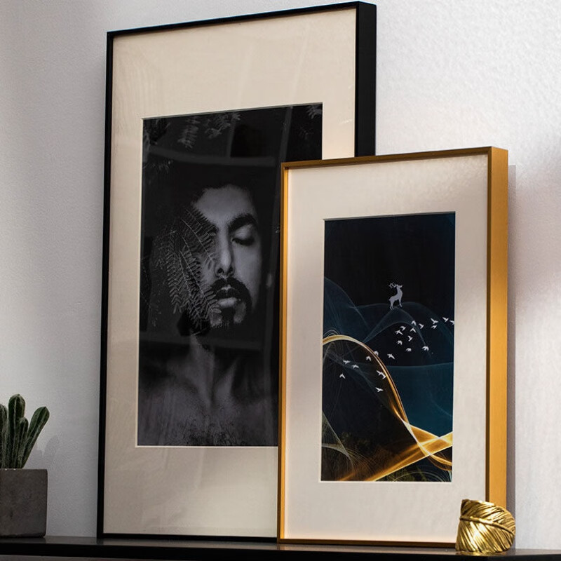 画框装裱铝合金相框a4营业执照框窄边画框十字绣钻石画字画装裱定制