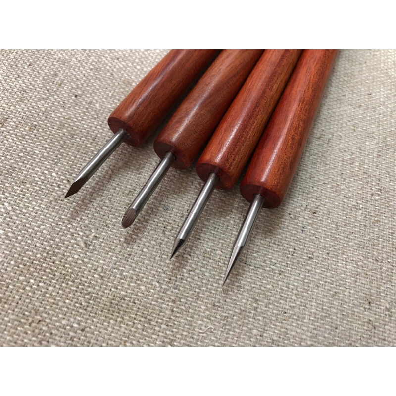 lantern铜版画工具刻针干刻针针刻笔(铜板铝板锌板)全新开售 细刻针