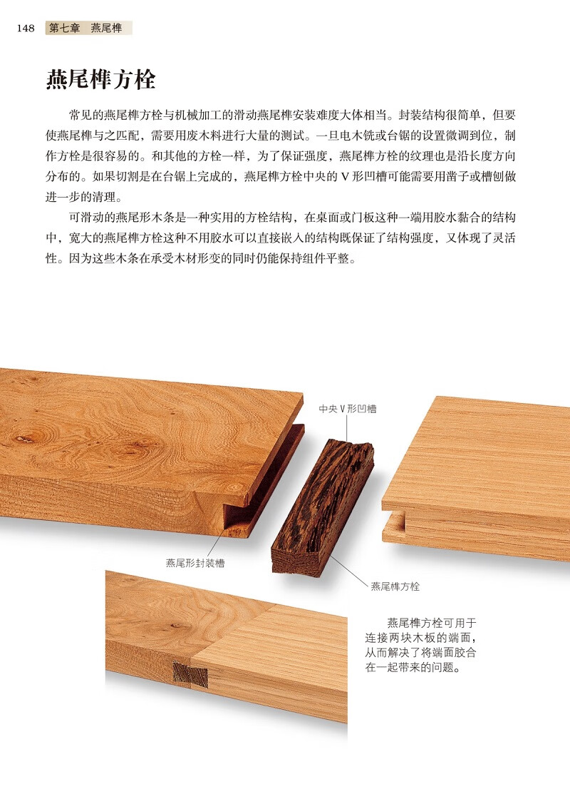 榫卯接合燕尾榫斜接 自学书籍全书家具制作入门图解木匠结构造型图