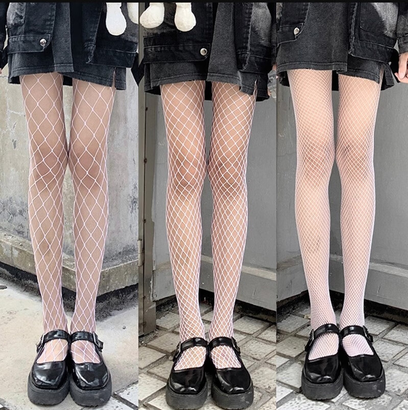开档情调诱惑丝袜女情趣免脱开裆jk黑丝渔网袜制服ins连裤袜薄款 小网