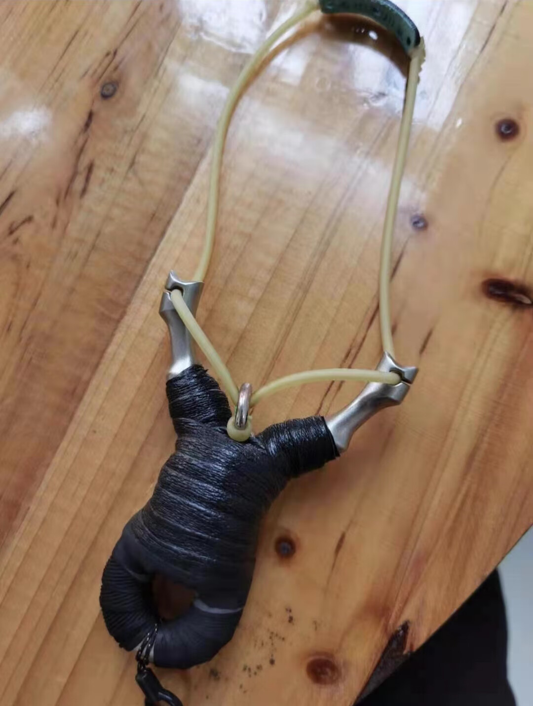 不锈钢马蹄顶卡手工开闭口卡球过顶传统冷弯弹弓 草绿色【图片 价格