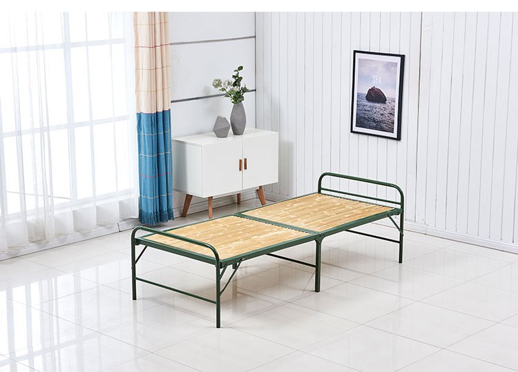 午休床竹条竹板床折叠加固单人床办公室家用经济型简易午睡床 加固