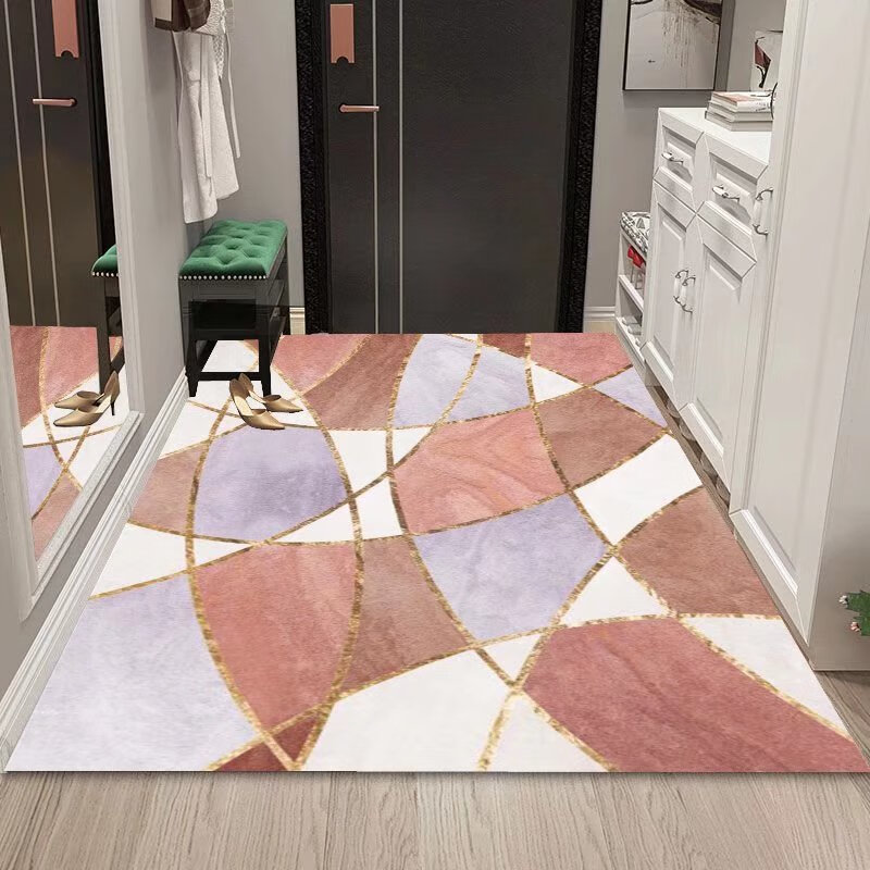 2022新款水晶绒地垫豪华地垫入户门垫进门客厅家用可裁剪玄关门口现代