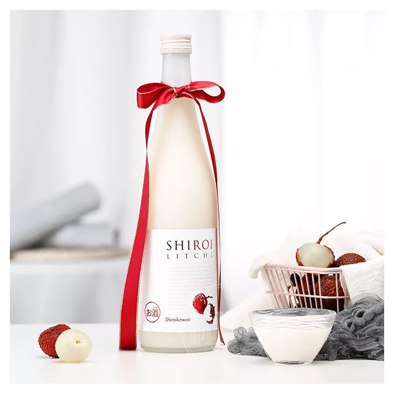 白色可爱日本进口酸奶酒白色可爱荔枝牛奶利口酒女士低度甜酒720ml