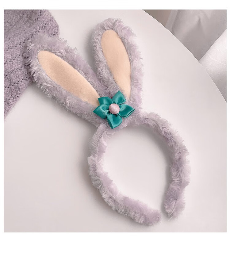 迪士尼(disney)星黛露保温杯商场同款卡通发箍头饰女洗脸小兔子耳朵头