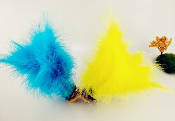 软毛毽子 儿童毽子幼儿园儿童小学生手工彩色羽毛花毽健身牛筋底踺键