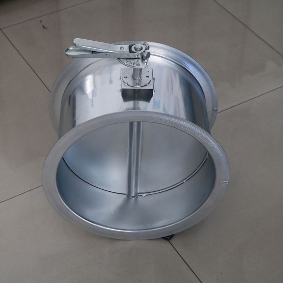 不锈钢镀锌风量调节阀排烟管道止回阀手动电动圆形排烟70度防火阀