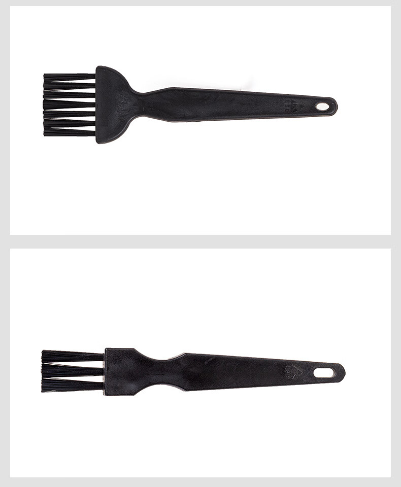 BAIGE Anti-Static Brush PCB Circuit Board Cleaning Brush Carbon Fiber Toothbrush Type Anti-Static Brush Medium Curved Handle 5pcs/Pack CW461531 8