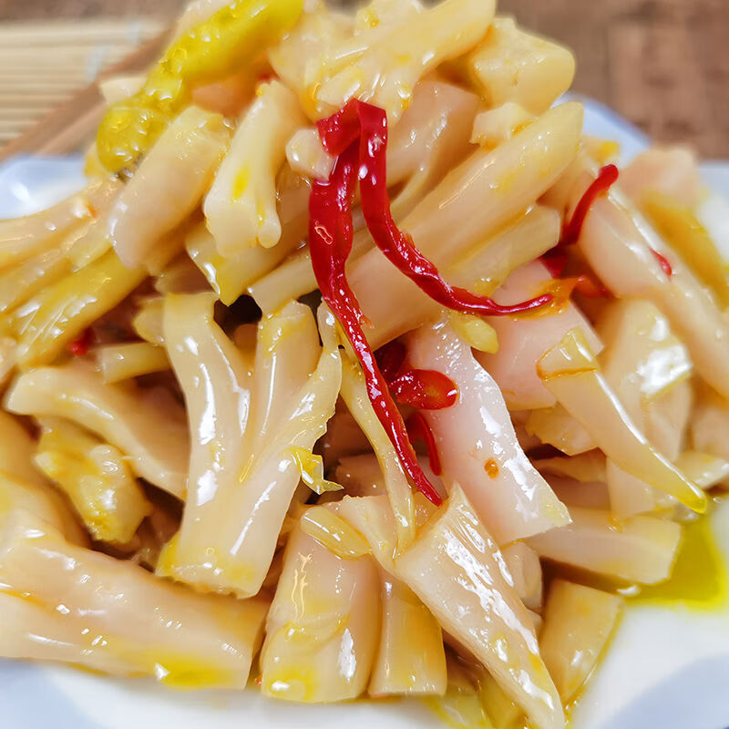 温州特产菜花梗鲜嫩爽脆花菜梗台州酒席宴席冷盘凉菜酒店乡厨 开胃