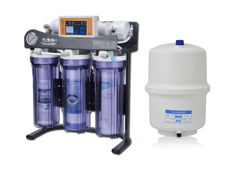 可升级50g75g100g陶氏膜家用直饮纯水机厨房ro反渗透净水器过滤器压力