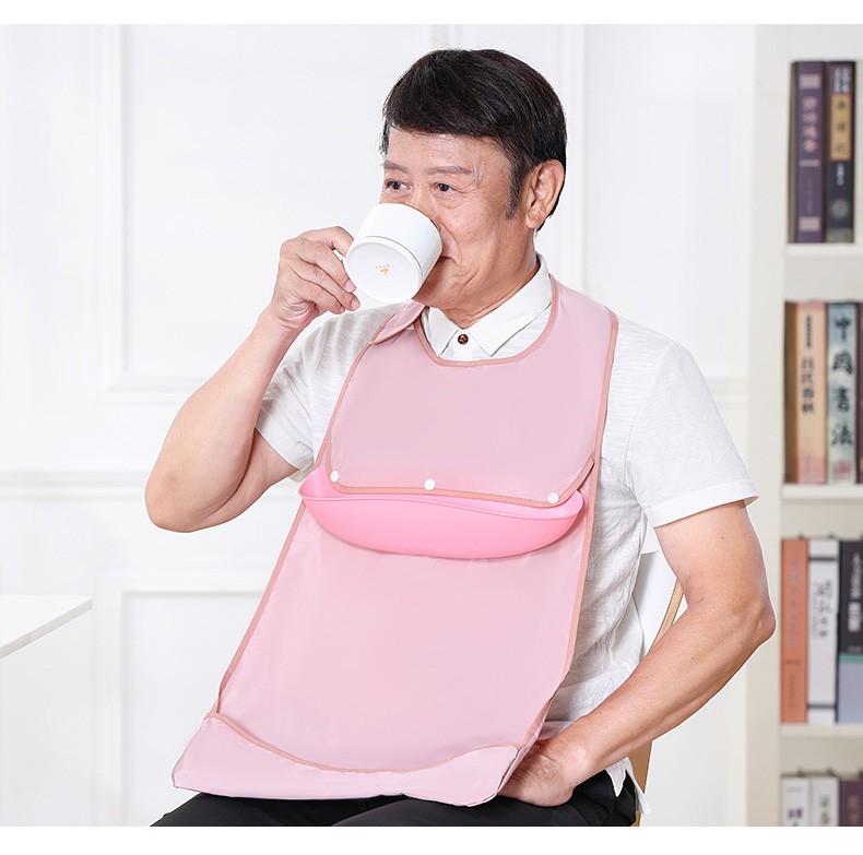 老年人围嘴老人吃饭用的围兜成人防水大人专用流口水兜兜食饭兜都老人