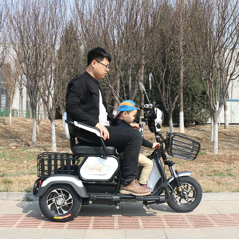 久同款电动三轮车家用小型女士代步车带棚电瓶车电三轮休闲轻便三轮