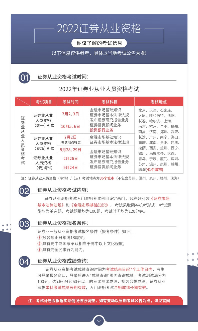 2022年11月证券从业统考教材历年真题试卷题库天一证劵业sac官方金融