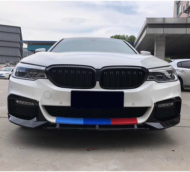 适用于22款宝马新5系改装前唇后唇525 530li黑武士mp套件包围前铲