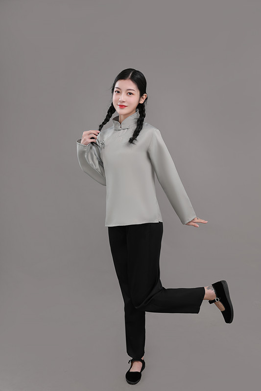 民国老百姓旧社会衣服农村姑小二民国管家车夫老爷爷陕北农民服装 h款