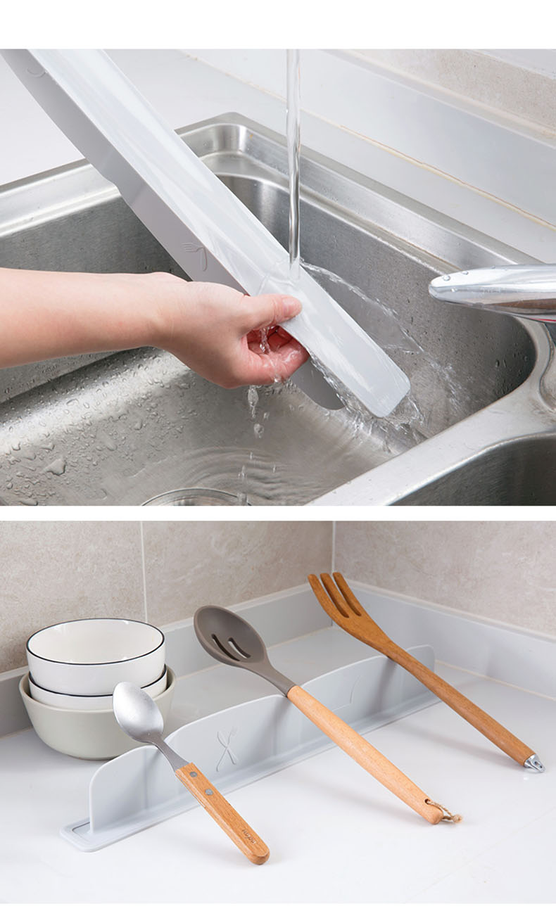 吸盘式挡水板厨房水池隔水用品洗菜盆防水水槽台面防溅水硅胶挡板qn