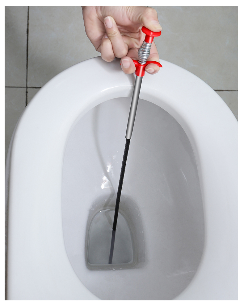 道马桶通厕所疏通工具水管毛发异物夹堵塞头发钩四爪取物器疏通神器