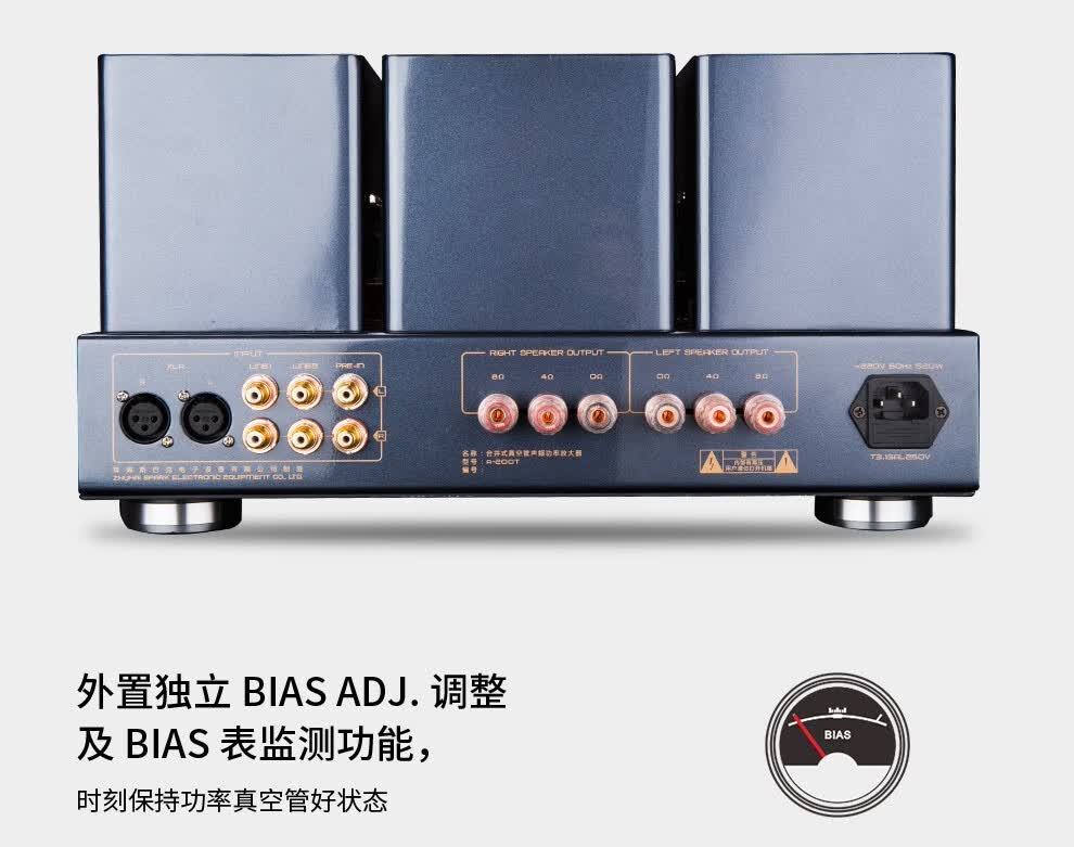 凯音cayincayina200t凯音斯巴克功放大功率hifi推挽胆机发烧级电子管