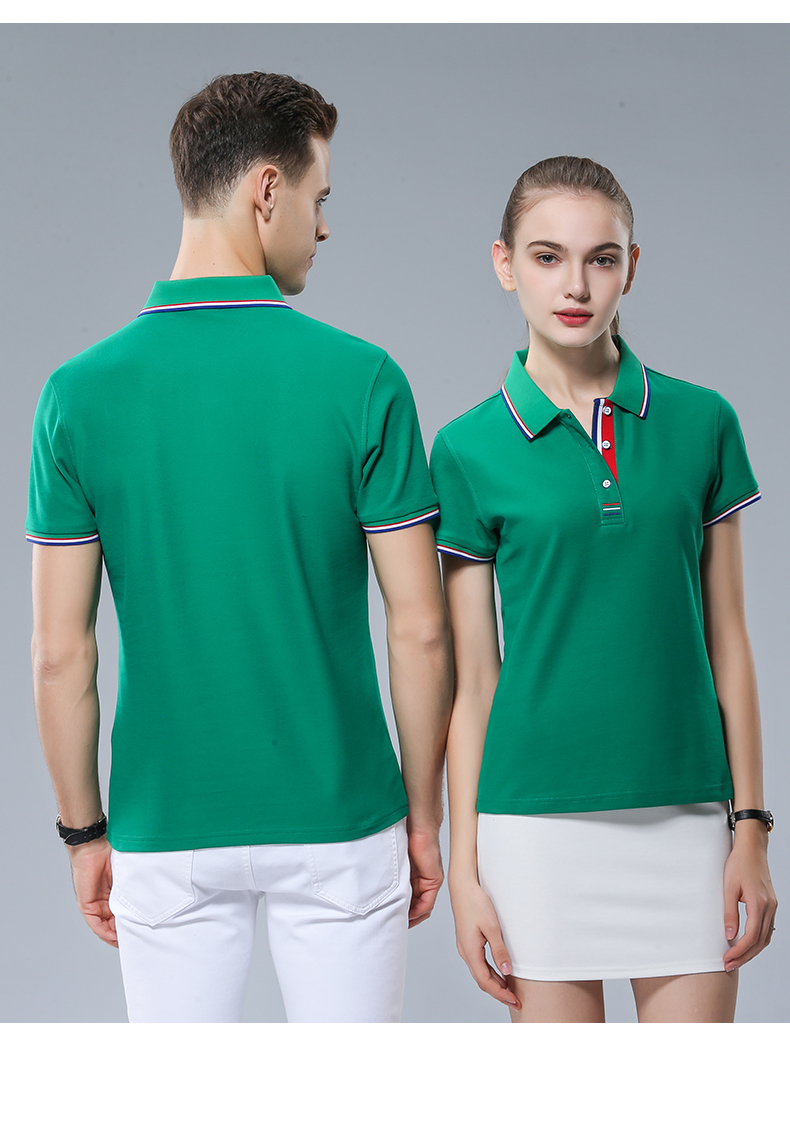 polo定制t恤衫高端企业服装刺绣logo翻领订制工装印字公司工作服纯色