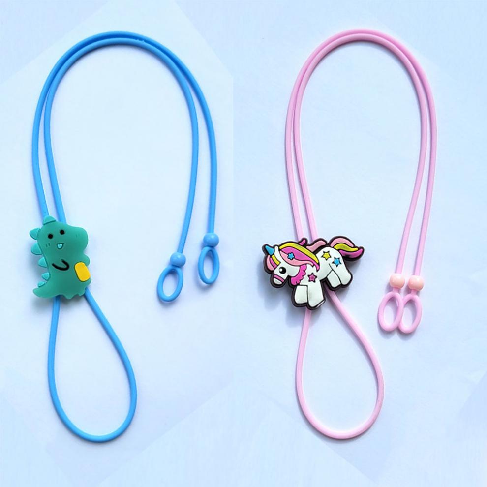 新品链儿童眼镜挂绳卡通弹力眼镜防滑防掉绳可调节挂脖硅胶男女孩眼镜