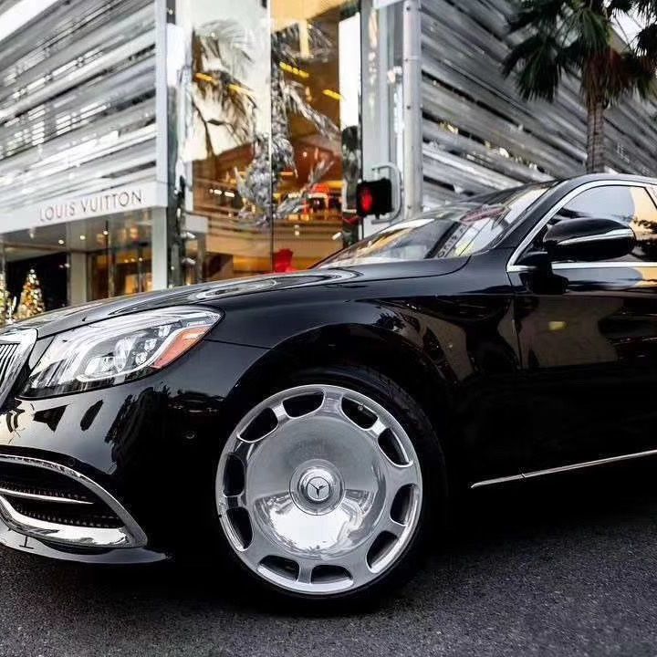 【618活动】17寸奔驰680迈巴赫原厂轮毂大饼威霆260锻造200改装皇冠