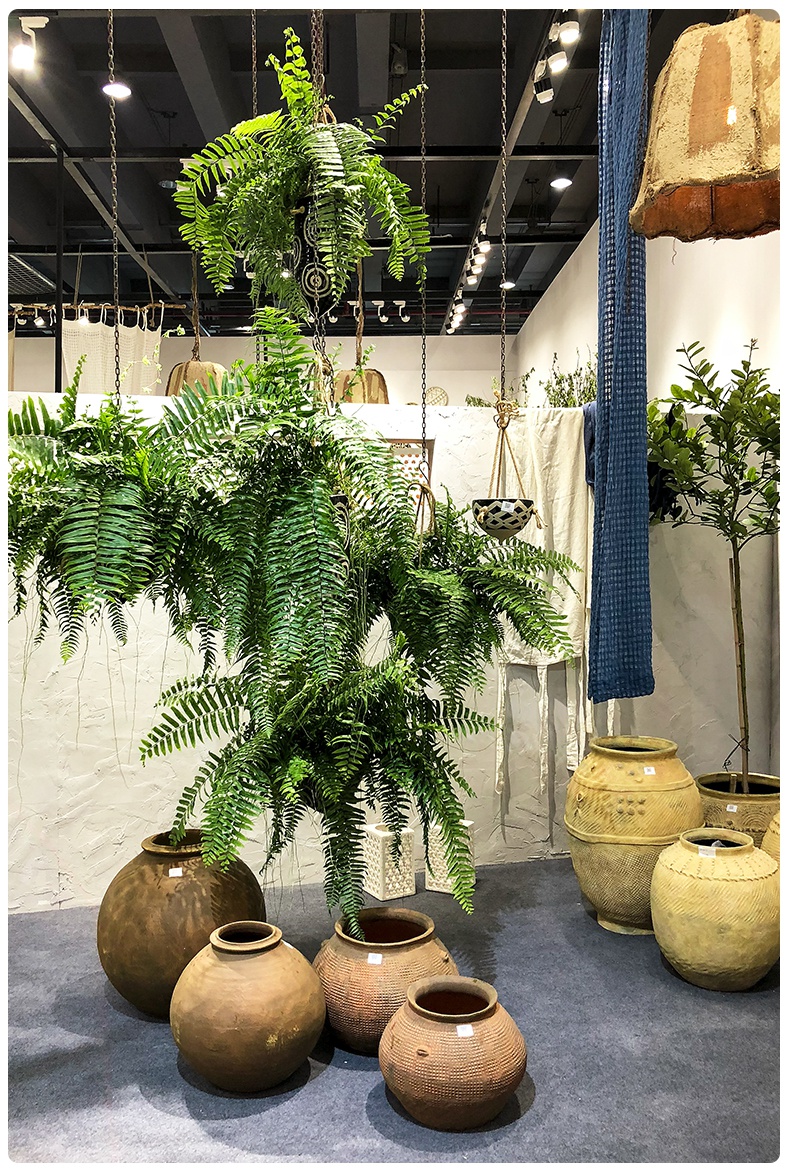 仿真蕨类植物吊球吊顶垂吊波斯蕨吊篮壁挂装饰绿植盆栽森系摆件 森系